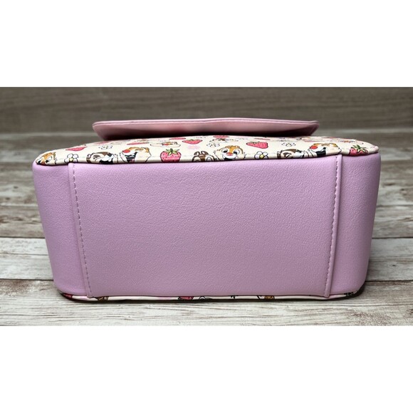 Loungefly Disney Chip 'N' Dale Strawberries Crossbody Bag Purse Chipmunks Pink - Picture 7 of 16